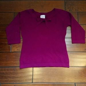 Banned Retro women 3/4 sleeve sweater size: medium Color: purple/burgandy